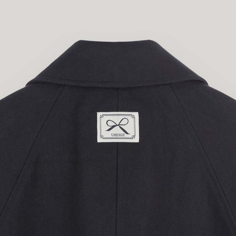 Black Trench Half Coat