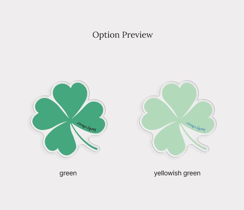 [Mademoment] lucky clover acrylic smart tok