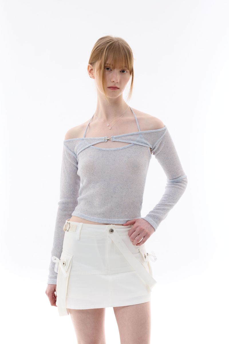 MANON OFF-SHOULDER SET / SKY BLUE