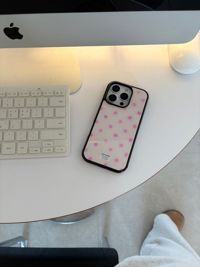 pink dot phone case