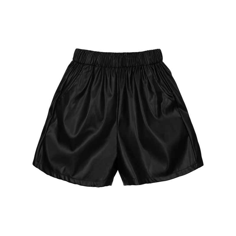 SYNTHETIC LEATHER SHORTS