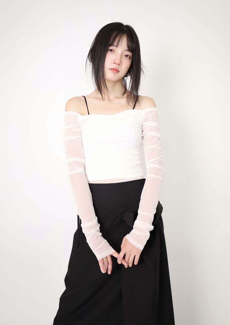 Wrinkle Layered Skirt