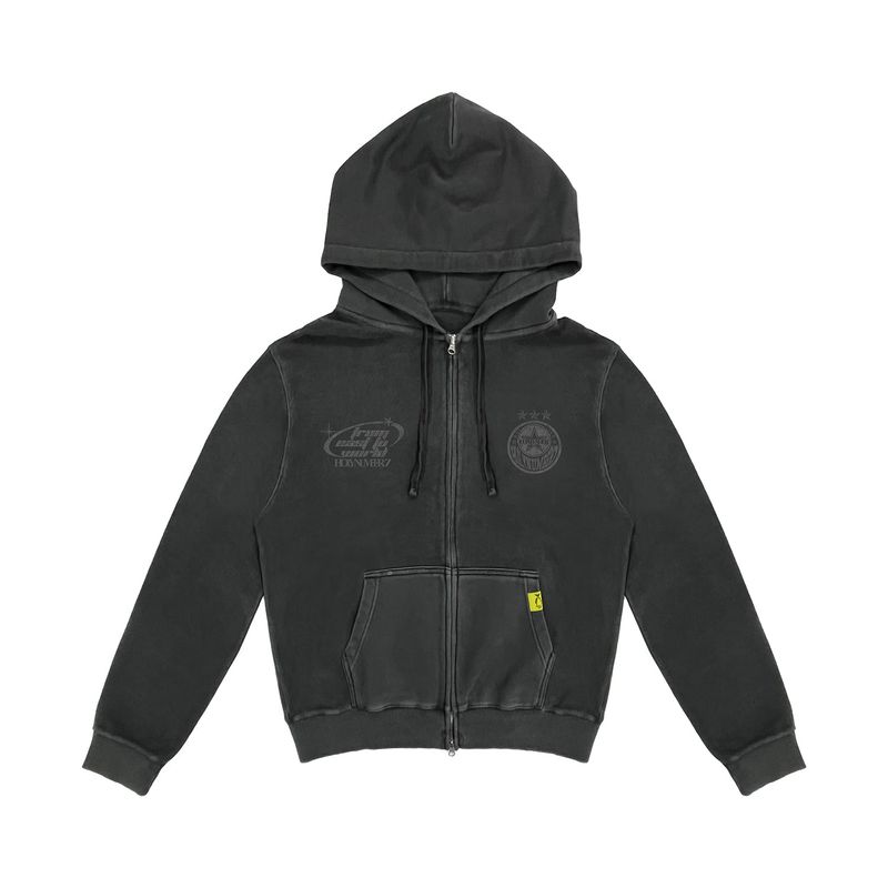 HOLY NUMBER 7（ホーリーナンバーセブン）の「HOLYNUMBER7 X DKZ CHARCOAL HOODED ZIP-UP（Tops）」
