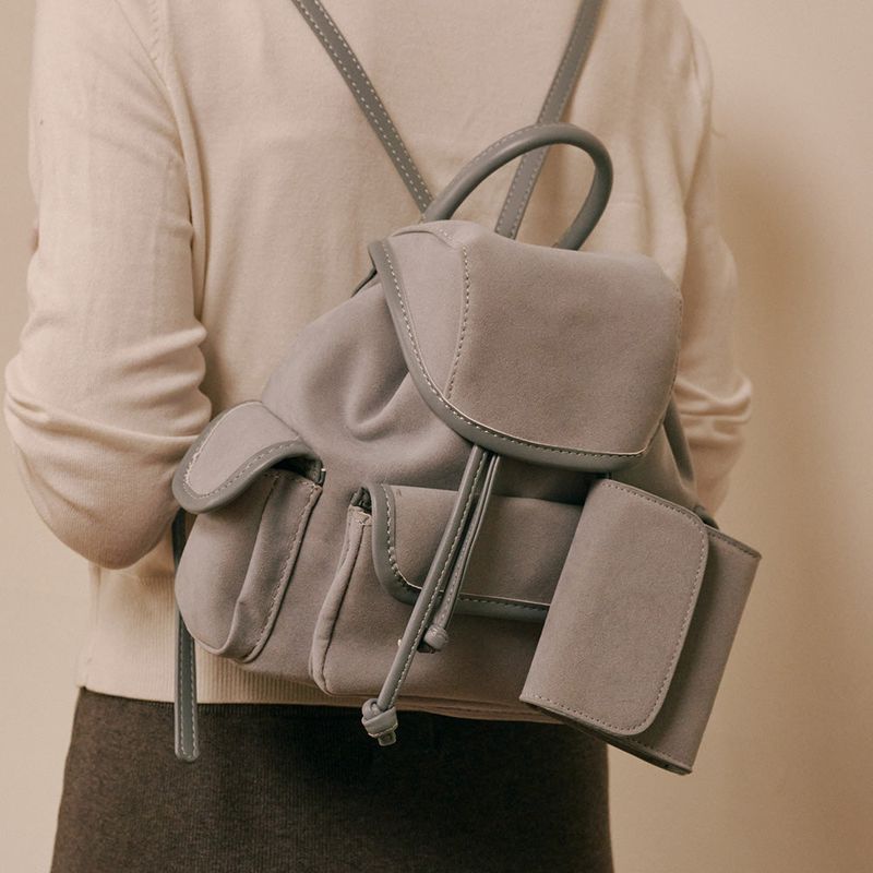 ALLINCOMPLETE（オールインコンプリート）の「Nube Suede Mini Backpack (Sky Blue)（Bags）」