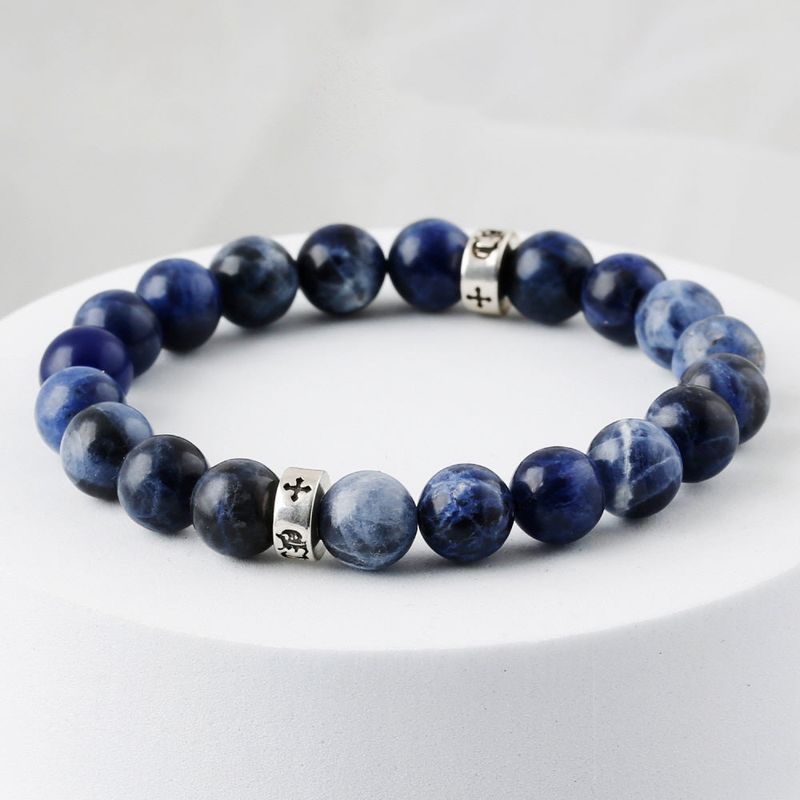 SHOVEOFF（ショーブオフ）の「C22SVB-1005 Sodite natural stone gemstone men’s bracelet 8mm（Accessories）」
