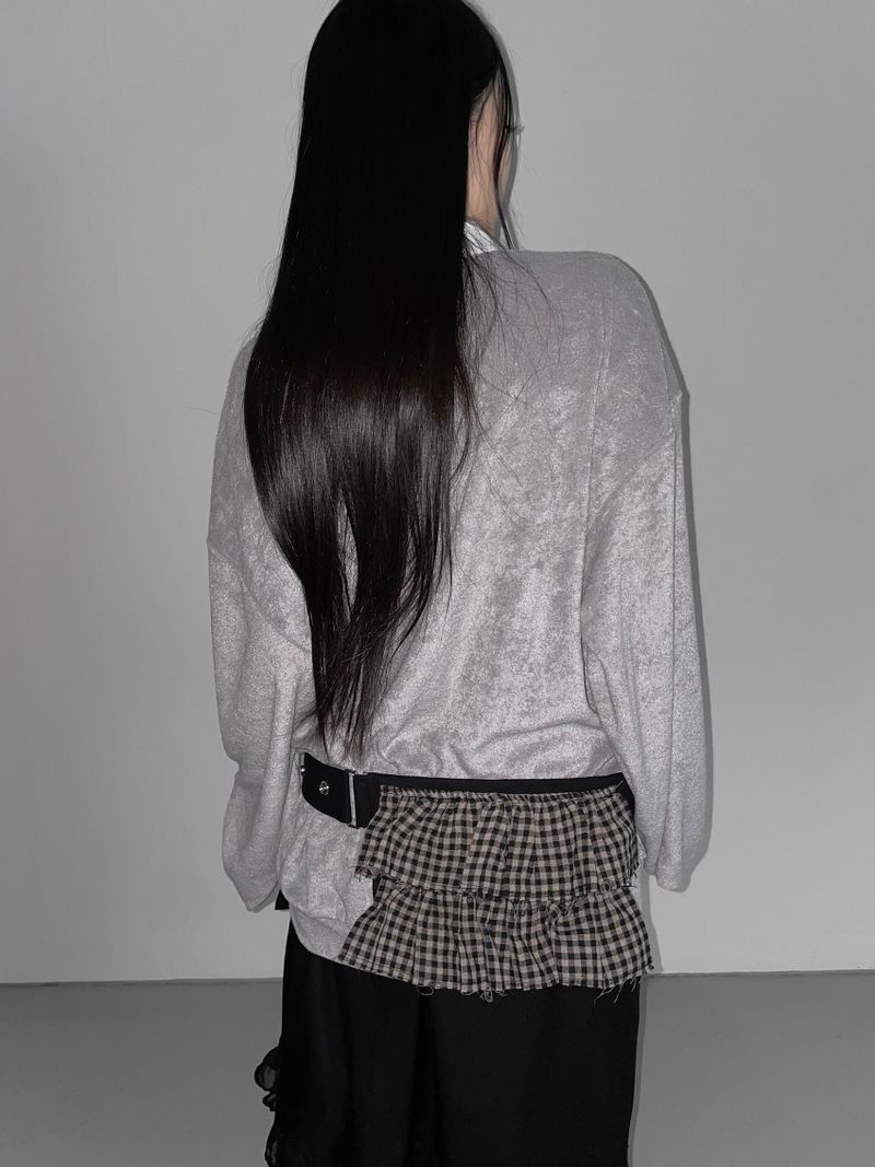 sibooya check belt bag(2 color)