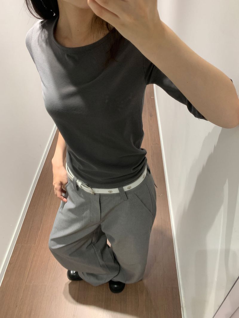 Backflip satin slacks (2color)