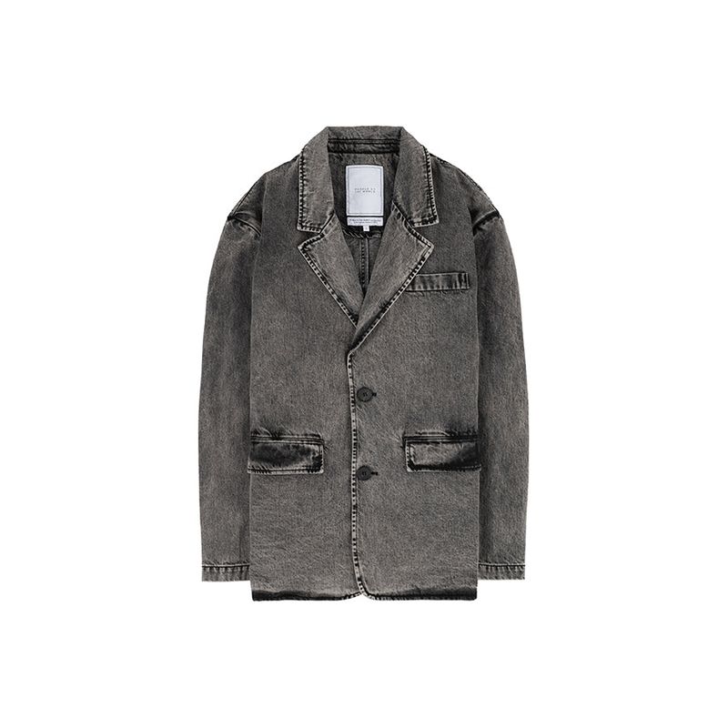 Denim Semi-Over Single Jacket