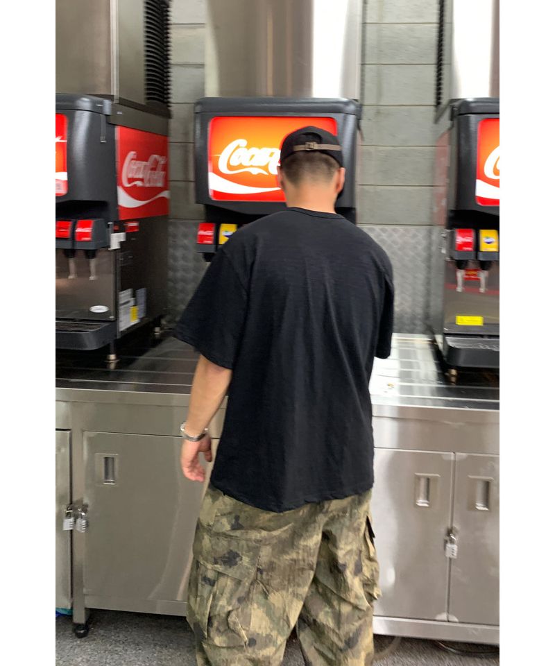 Camo Rip Nylon Cargo Pants