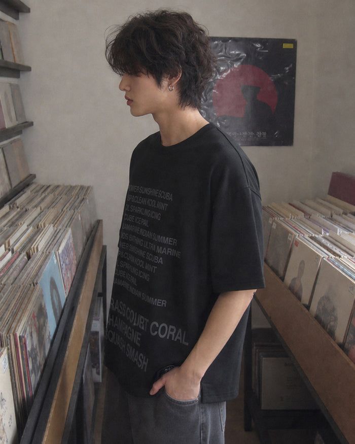 (UNISEX) Ss Slogan Over T-shirt