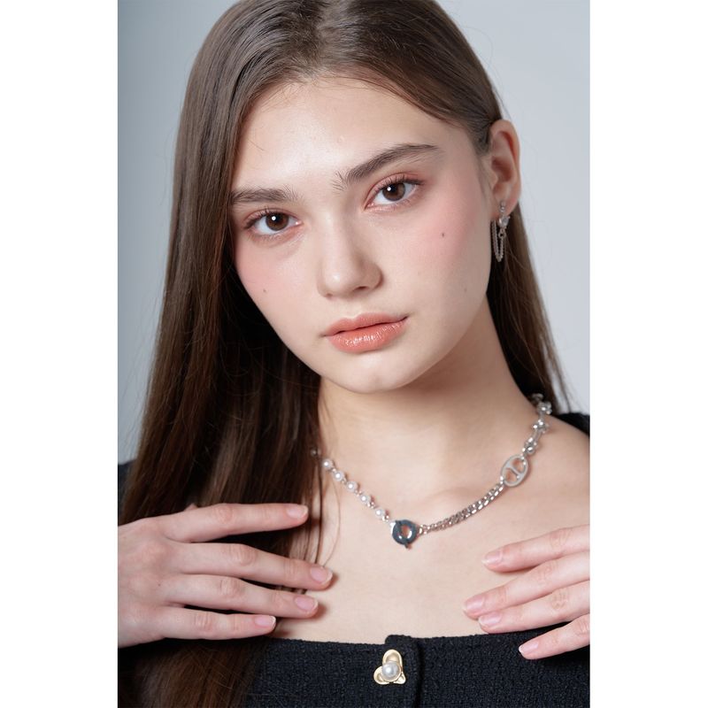 MIX CHAIN CAP NECKLACE