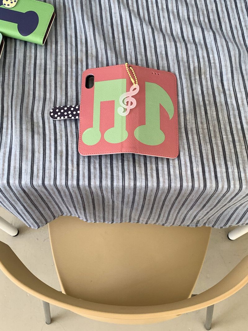 [walletcase] pinkmusicnote