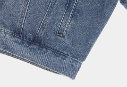Nechis Washed Cropped Denim Jacket