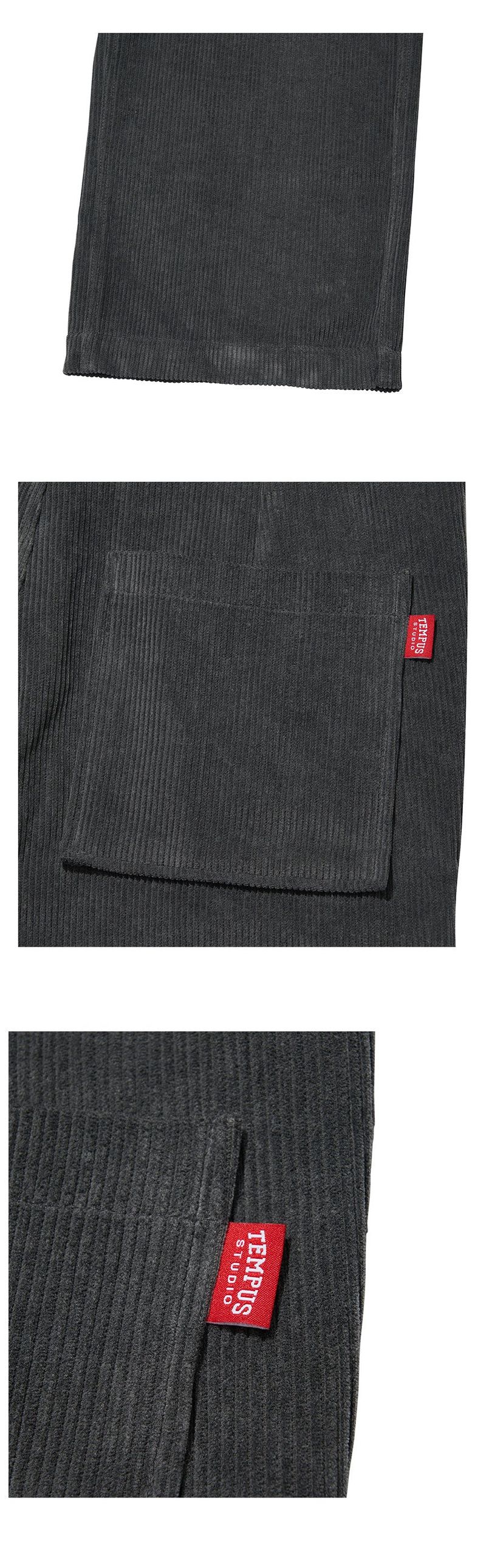 CASA CORDUROY JUMPSUIT [CHARCOAL]