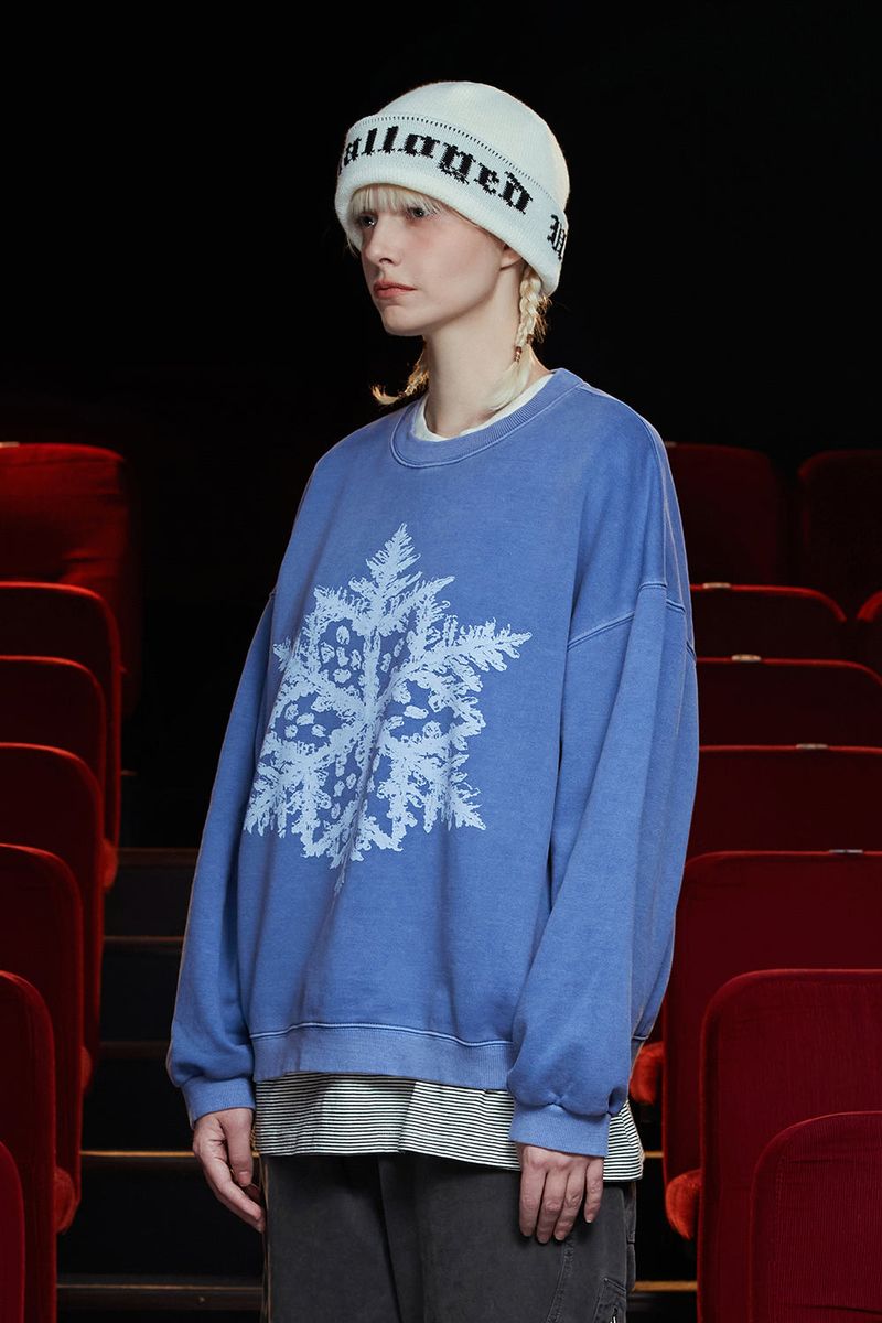 PIGMENT SNOW SWEATSHIRT / BLUE