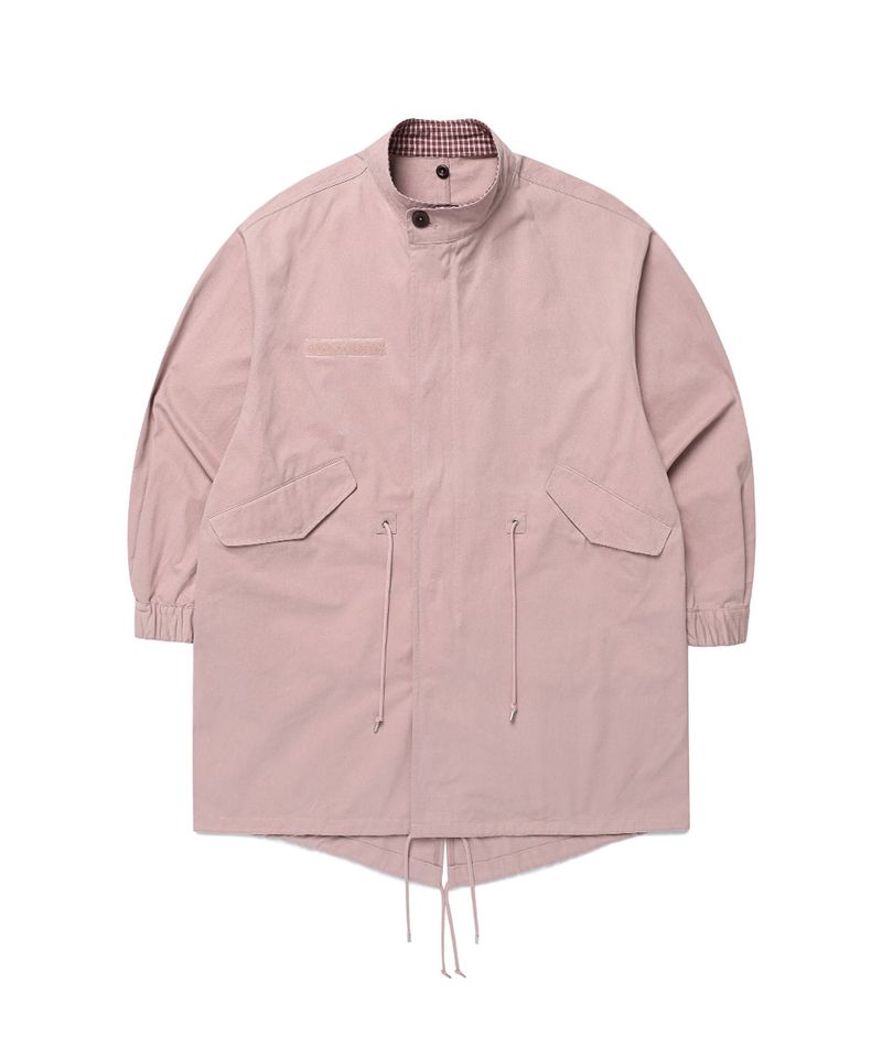 CHECK HOODED FISHTAIL JACKET PINK(CV2GFFB960A)