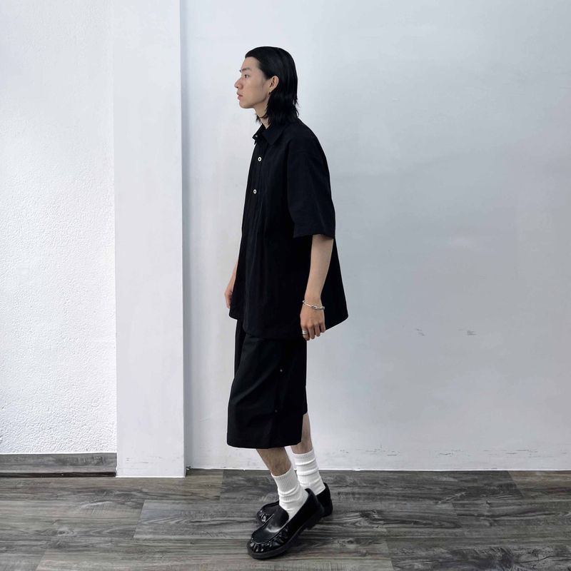 Slouchy Long-line shirt