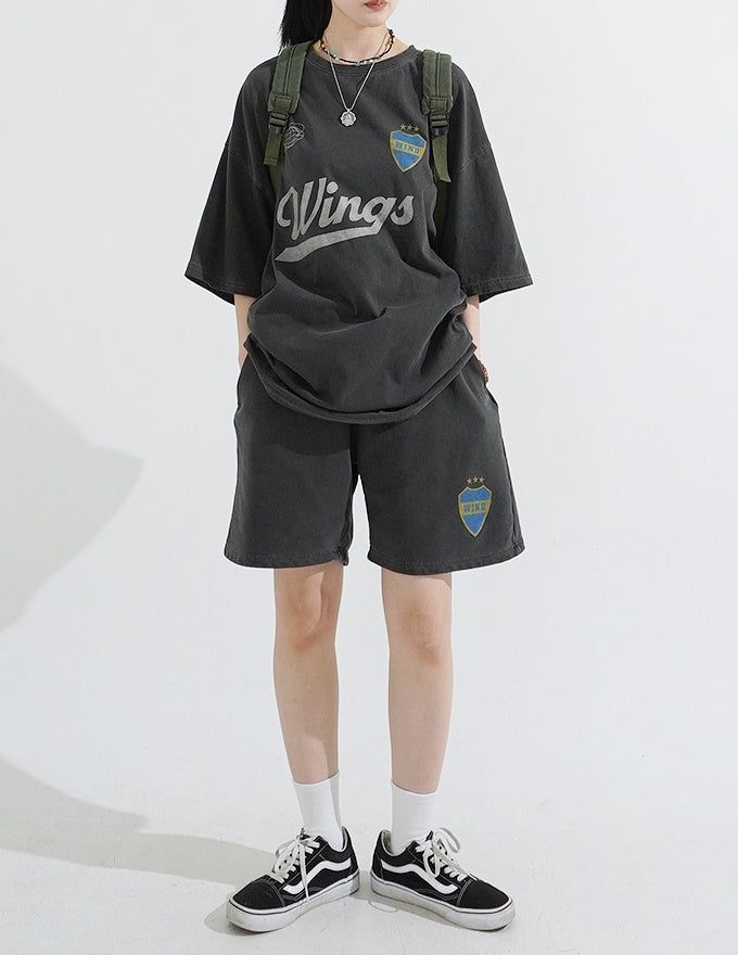 Pigment Wings Short Sweatpants