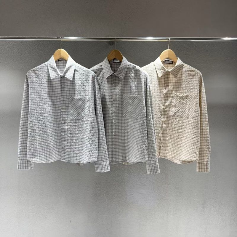 Diagonal Pocket Check Shirt