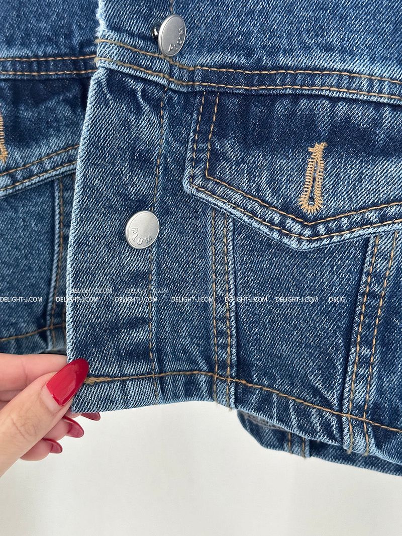 Eiffel Short Cropped Jean Jacket