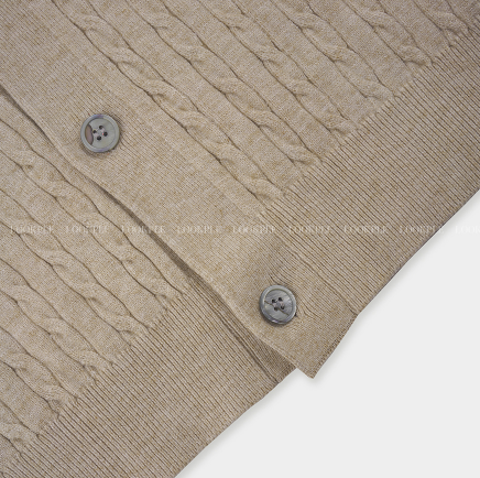 all-day round neck knit cardigan
