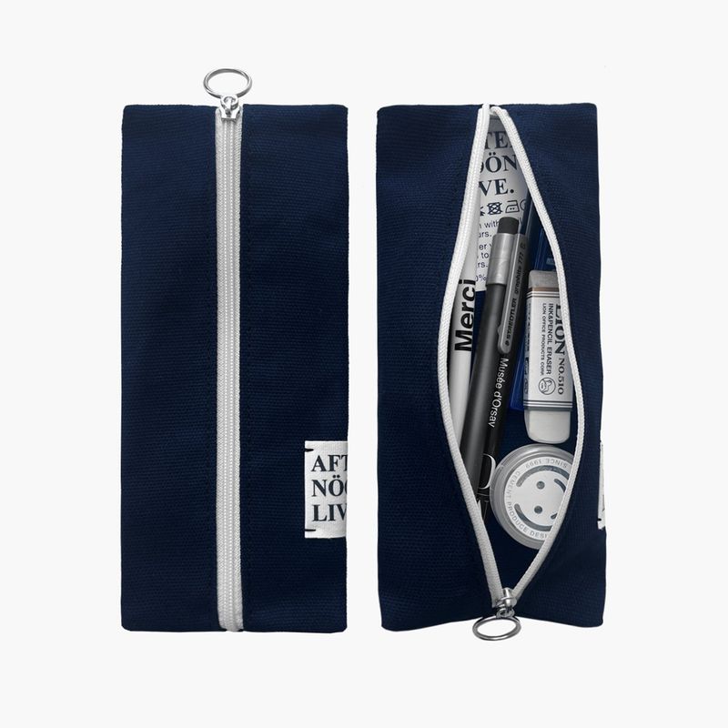 Afternoonlive Basic Pen Case (Deep Navy)