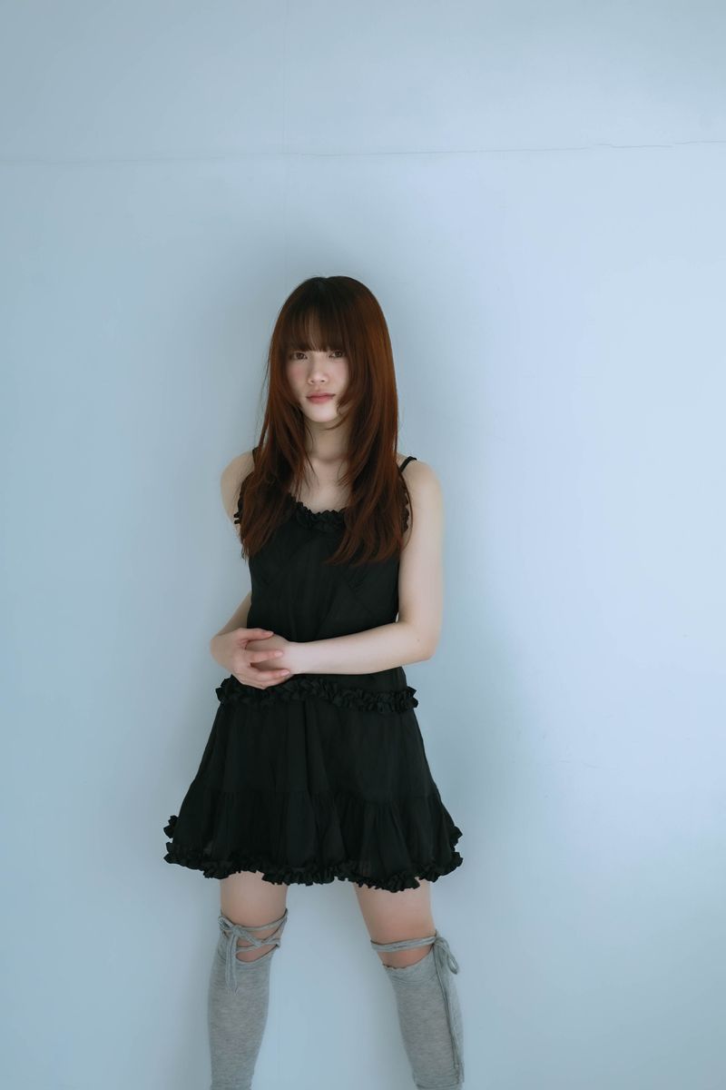 frill cami onepiece(black)