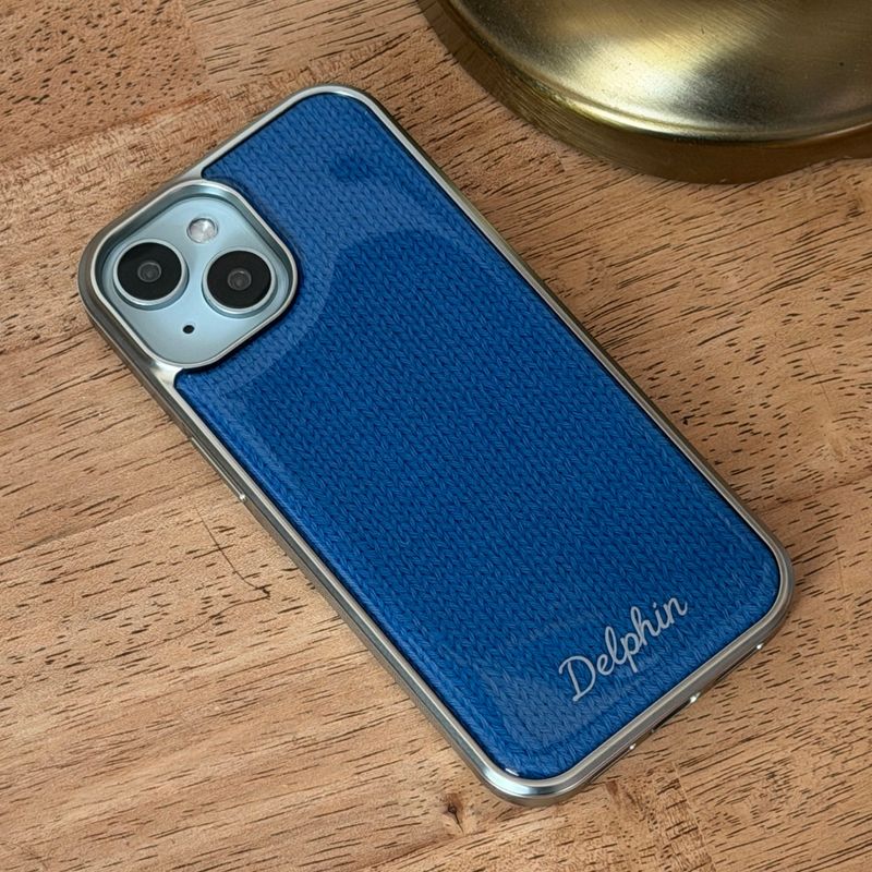 EMBROIDERY KNIT EPOXY CASE_BLUE