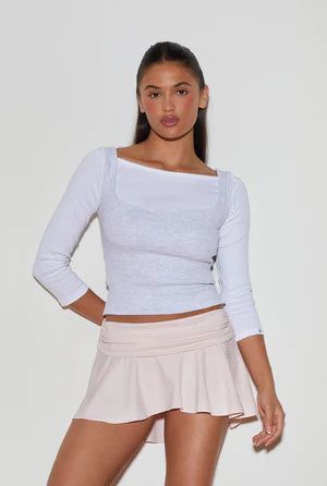 Athletic flare skirt - pink