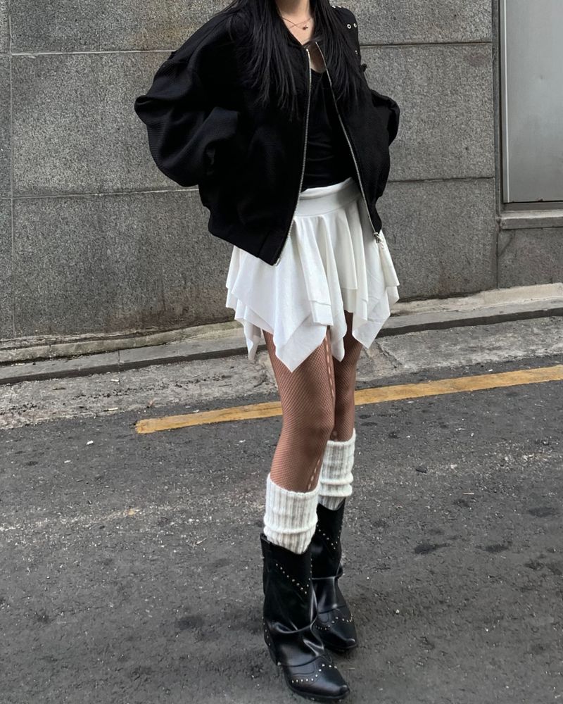 Flare cancan skirt