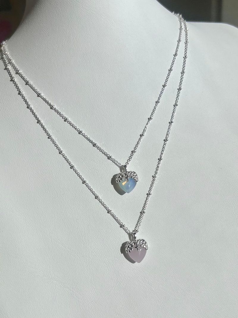 Seraphim Necklace(Pink,Opal)