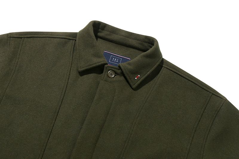 DOUBLE LAYER WOOL JACKET_KHAKI