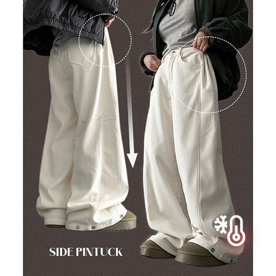 hijjoo（ハイチュー）の「[3-tier length, fleece lining] Genue wide corduroy pants（Pants）」