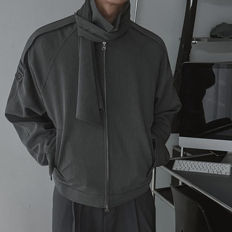 ASCLO Scarf Trench Jacket (2color)