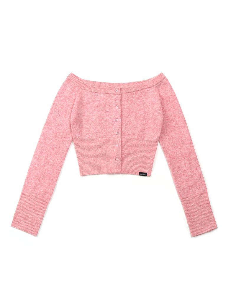 ZIZEMUSEUM（ジゼミュージアム）の「CROP CARDIGAN (PINK)（Tops）」
