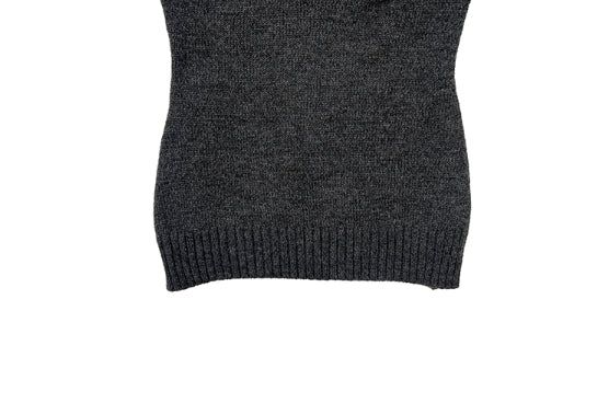 Knots Double Button Off-Shoulder Slim Knit