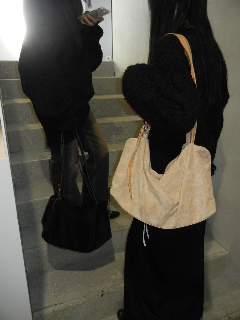 ALLSTATE（オールステイト）の「Big square suede cross shoulderbag（Bags）」