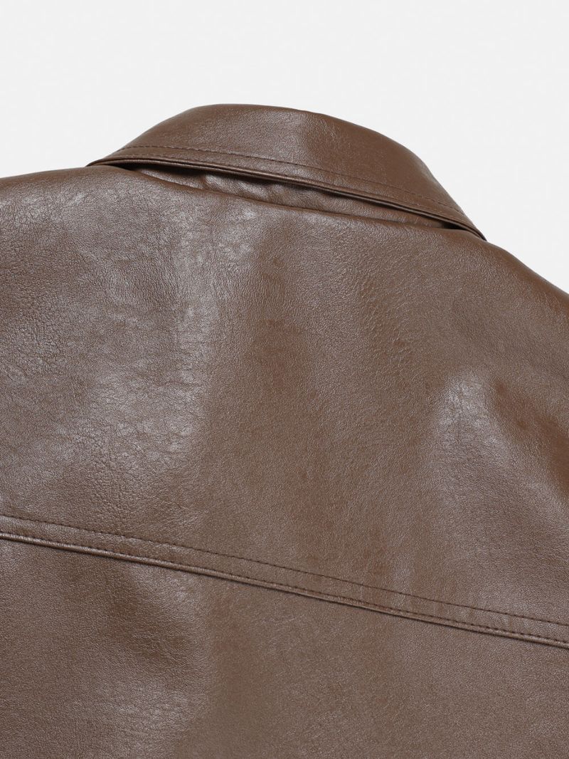Coupei leather crop jacket