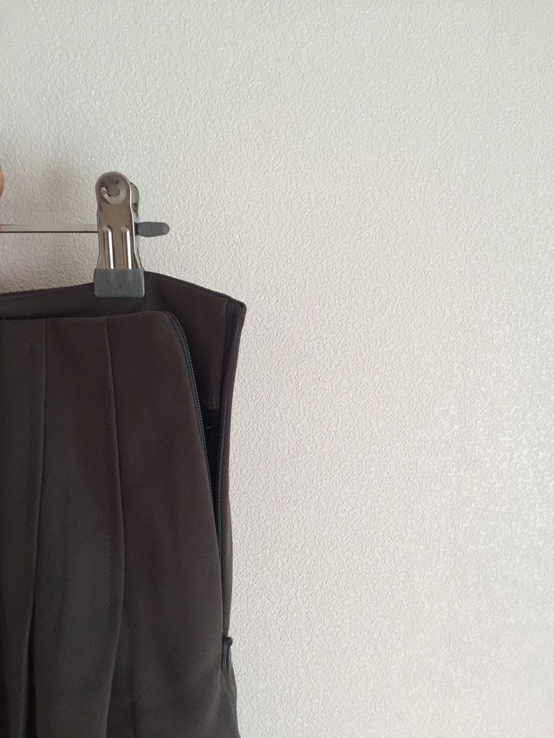 Cut slacks layered pants (2 colors)