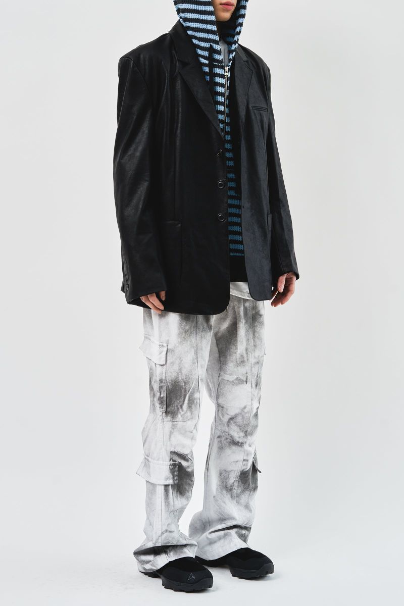 Over Single Leather Jacket (3color)