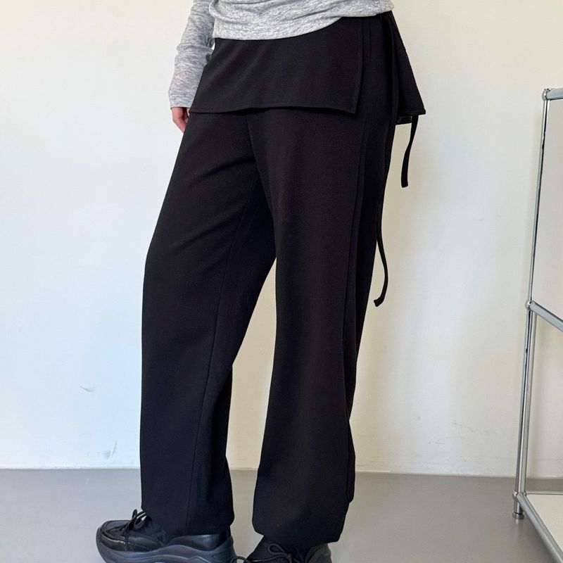 Wrap Sweat Pants - 3colors