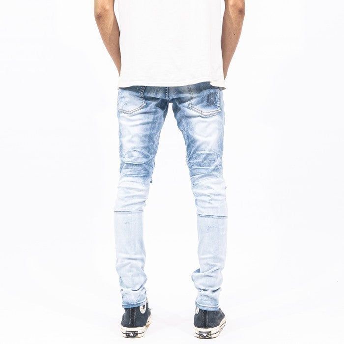 M1 Tri Biker Ice Blue - Celana Jeans