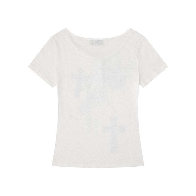 Elora Rhinestone Cross T-shirt