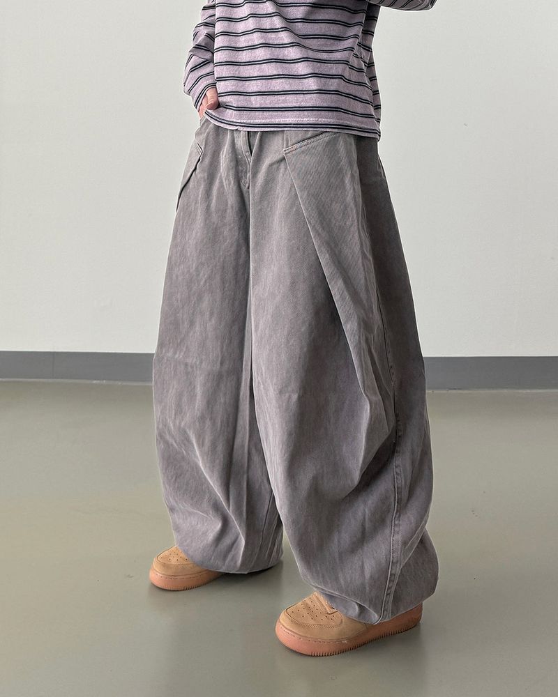 Folden Pigment Balloon Pants