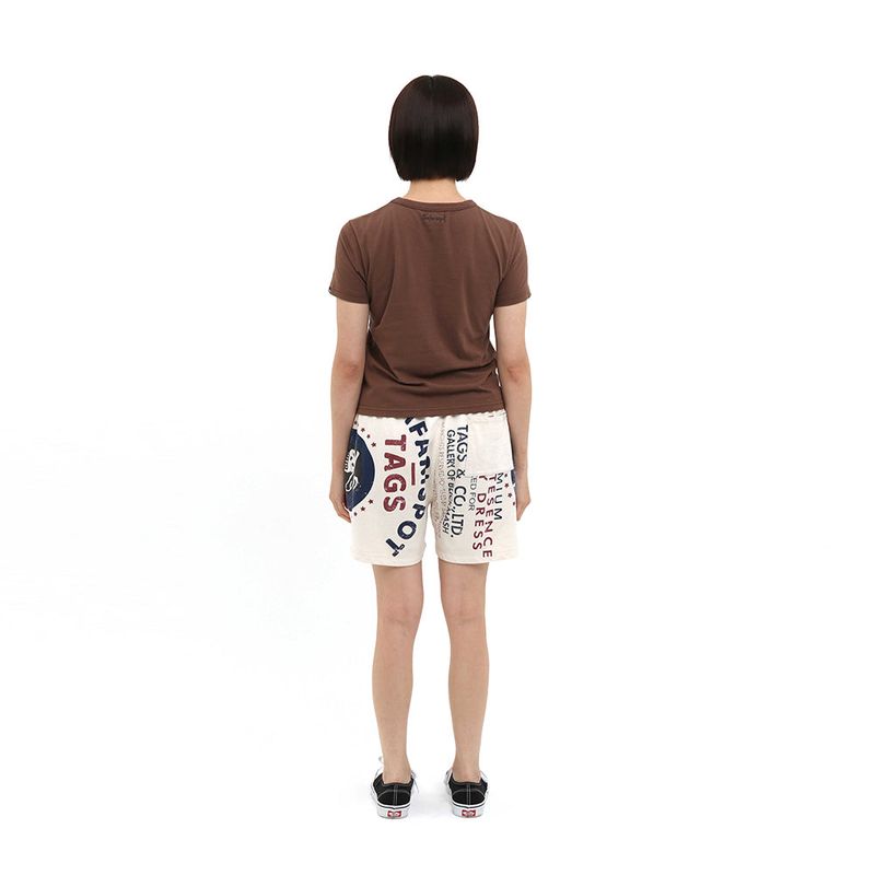 MULTI SKULL COTTON SHORTS (IVORY)