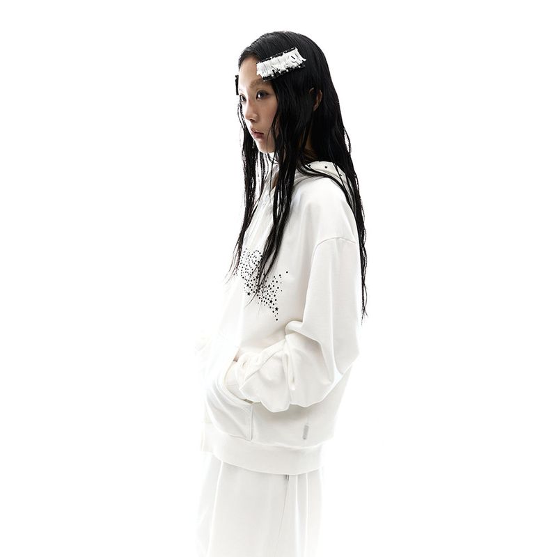ojos（オホス）の「Hotfix Logo Hoodie Zip-up / Off White（Tops）」