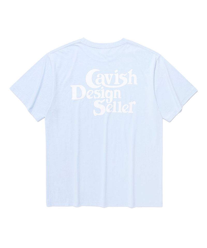 cavish（カビシ）の「SELLER LOGO SS TEE BLUE(CV2BMMT500A)（Tops）」