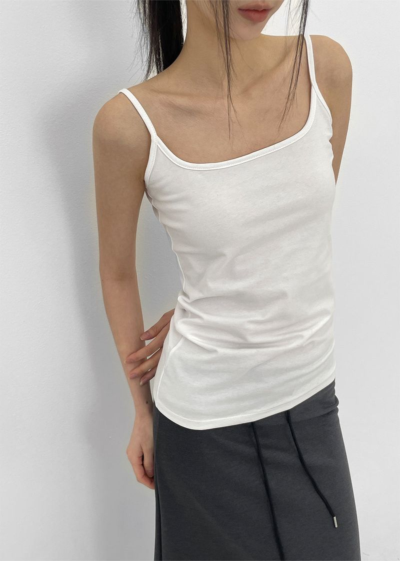 [MADE] Base Cotton Strap Sleeveless Top