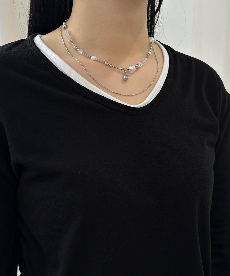 coral bell necklace