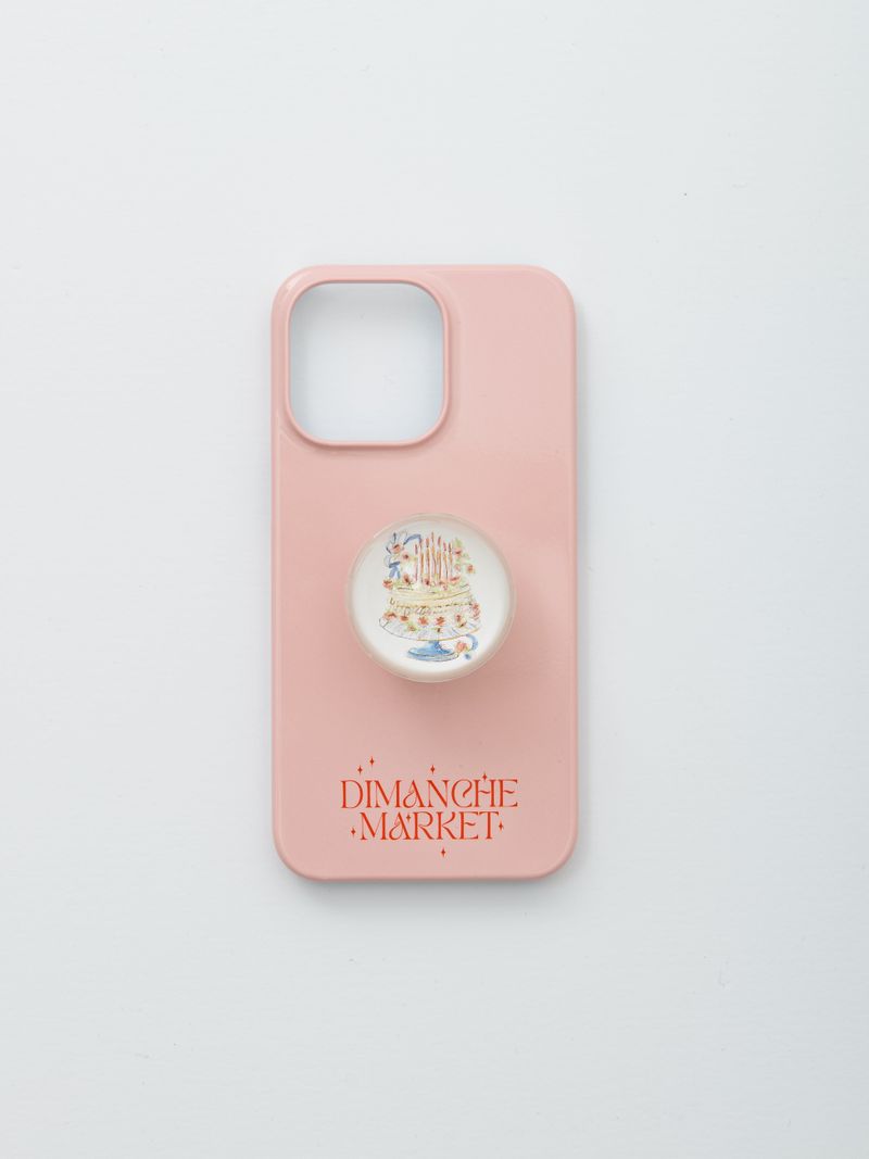 Pink Dimanche Logo Case